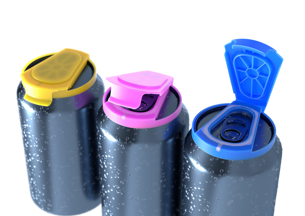 RE-CAP resealable beverage cans